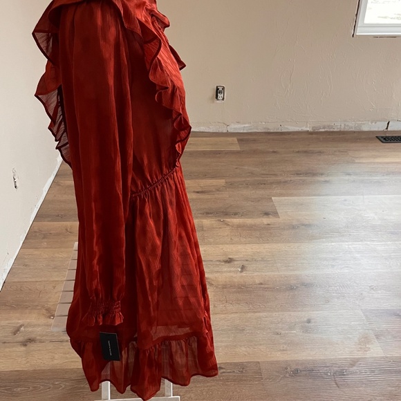 NWT - Tommy Hilfiger Womens Ruffled Chiffon Mini Dress BHFO 2716 - Picture 9 of 10